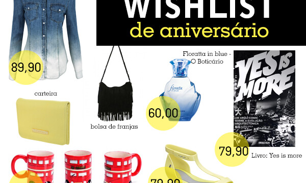 Wishlist de aniversário