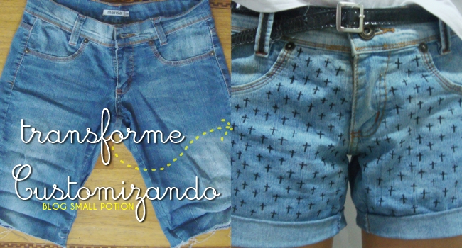 Customizando: shorts 3