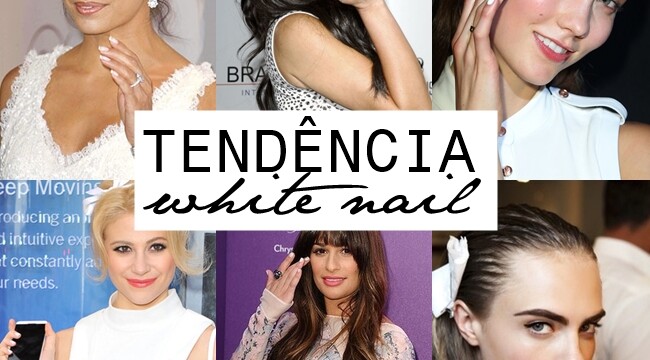 Tendência: white nail