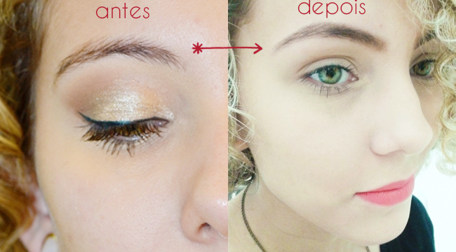 Minhas sobrancelhas: antes e depois