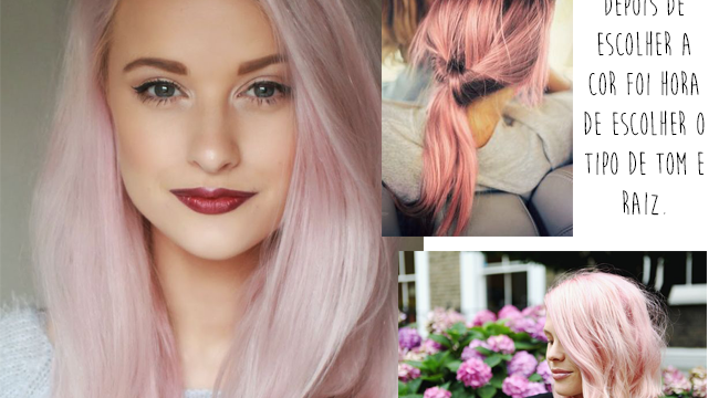 Meu novo visual: cabelo rosa